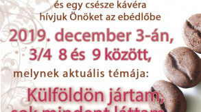 Kávé habbal 2019. december 3.
